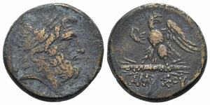 1円スタート!★ 古代ギリシャ ポントス, アミソス 100-85 BC AE(ブロンズ)コイン★古代ギリシャ★アンティークコイン