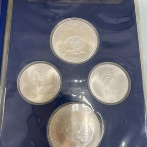 ☆GOL☆カナダ オリンピック Canadian Olympic Commemorative Coins lssueⅡ、Ⅳ、Ⅴ、Ⅵ、1976年 銀貨 １枚フィルムなし フィルム傷ありの画像9