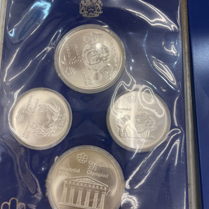 ☆GOL☆カナダ オリンピック Canadian Olympic Commemorative Coins lssueⅡ、Ⅳ、Ⅴ、Ⅵ、1976年 銀貨 １枚フィルムなし フィルム傷ありの画像3