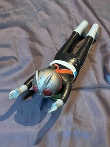 1円スタート 【希少品】ヨネザワ 仮面ライダー1号 ソフビ ブリキ米澤玩具 作動確認済み ゼンマイ 当時物 アンティーク ヴィンテージ