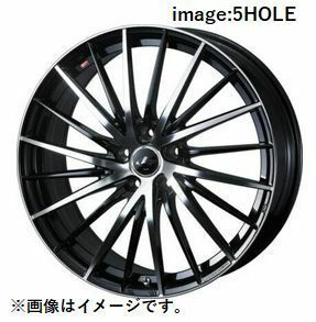 個人宅発送可能 ウエッズ Weds 18X8.0J +42 5穴 PCD114.3 PBMC ホイール 1本 LEONIS FR レオニス・エフアール (41685)