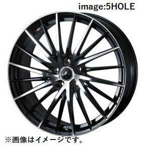 個人宅発送可能 ウエッズ Weds 15X5.5J +43 4穴 PCD100 PBMC ホイール 1本 LEONIS FR レオニス・エフアール (41659)