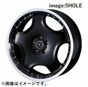 個人宅発送可能 Weds 18X7.0J +40 5穴 PCD114.3 BLK/P ホイール 1本 NOVARIS ASSET D1 ノヴァリス・アセット ディーワン (41851)