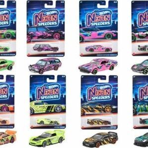 8種セット Hotwheels NEON SPEEDERS 2024 ホットウィール ネオンスピーダーズ B セリカ　ダットサン