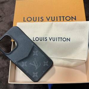 【LOUIS VUITTON】ルイヴィトン iPhone スマホケース 13pro グレー 美品の画像1