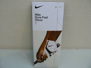 29444●ナイキ （NIKE） DURA FEEL デュラフィール ゴルフグローブ 左手用 24cm MLサイズ ホワイト×ブラック GF1011-284　未開封未使用品