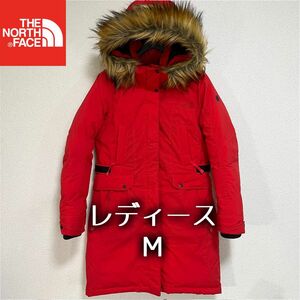 人気 ノースフェイス ダウンコート レディースM 透湿防水 フード着脱可 THE NORTH FACE ロゴ刺繍 PRO HEAT