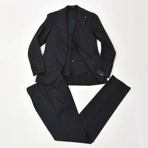  new goods Lardini LARDINI three-piece suit 42 charcoal gray spring summer autumn 