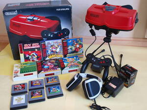 任天堂 バーチャルボーイ Nintendo VIRTUAL BOY VUE-S-RA(JPN) 本体 ソフト５本 美品 簡易動作確認済 ACアダプタ オマケ有 注 ワリオランド