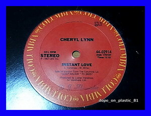 Cheryl Lynn / Instant Love / I Just Wanna Be Your Fantasy/US Original/5点以上で送料無料、10点以上で10%割引!!!/12'