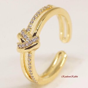 18K RGP RGP Gold Diamond CZ Ring GU1479E