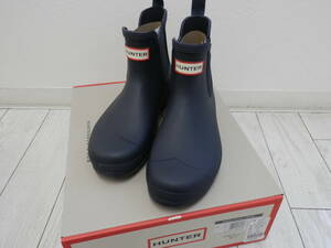 HUNTER ハンター UK5 24.0cm レディース オリジナル チェルシー ブーツ レインブーツ NAVY WOMENS ORIGINAL CHELSEA 靴【F102】