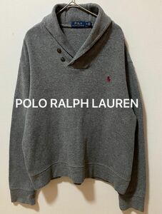 POLO RALPH LAUREN ラルフローレン　ポニー刺繍ロゴ　ショールカラー　ヘビーウェイトスウェット