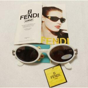 【新品未使用デッドストック】FENDI　絶版 サングラス FENDIエンブレム白