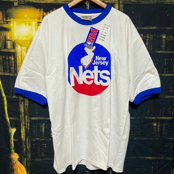 [激レア、新品]【綺麗】New Jersey時代のNets TシャツHardwood Classics majestic 当時物