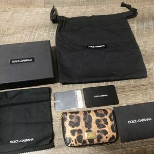 ドルチェアンドガッバーナDOLCE&GABBANA コインケース　財布　ヒョウ柄　豹柄