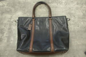 COACH/コーチ/メトロポリタン レザー トートバッグ ハンドバッグ 2WAYバッグ ショルダーストラップ欠品/57285/USED