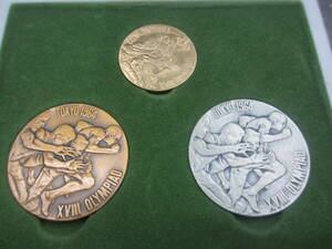 東京オリンピック 1964年 金 銀 銅メダルセット/金メダル（K18 7.2ｇ） 銀メダル（シルバー925 18.8ｇ） 銅メダル（丹銅 15.7ｇ）