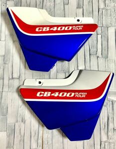 【送料無料】CB400SF トリコロールカラー 塗装済み サイドカバー 左右セット NC42 Revo NC39 スペック3 青白 サイドカウル 純正互換品