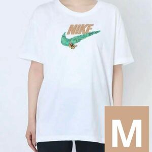 NIKE 新品 Tシャツ ヨガ ジム ウェア 半袖 レディース M DD1473-100 ナイキ アディダス 夏 ロゴT ホワイト