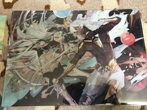 d056クリアファイル　FGO Fate Grand Order　AnimeJapan 2020　およ描き下ろし　始皇帝　アルジュナ オルタ