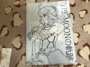 d055クリアファイル　FGO Fate Grand Order TYPE-MOONの軌跡　メロンブックス特典　セイバー　原画