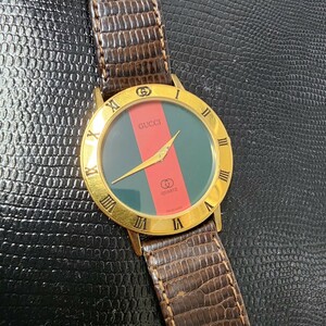 \\1円スタート!!// GUCCI グッチ 3001M Quartz 腕時計 メンズ 紳士