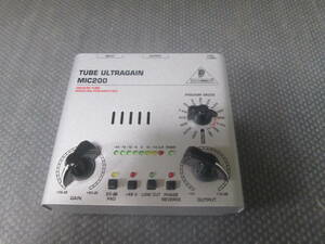 BEHRINGER MIC200 TUBE ULTRAGAIN マイクプリアンプ　アダプター無し　現状