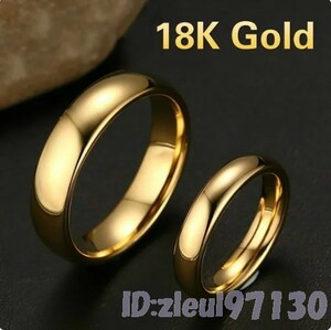 Ly2441: 金 指輪 メンズ 男性用 18K 仕上げ リング ゴールド 金色 リアル かっこいい サイズ 極希少 ペンダント 女性 レディース 新品 1個