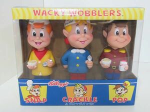 WACKY WOBBLERS ケロッグ スナップ クラックル ポップ ソフビフィギュア SNAP CRACKLE POP Kellogg's コーンフレーク ファンコ FUNKO