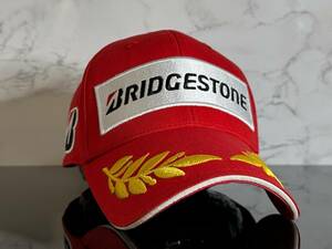 【未使用品】134K クール★BRIDGESTONE RACING ブリヂストン レーシング キャップ 帽子 CAP クールなレーシングデザイン！《FREEサイズ》