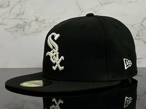 【未使用品】34E★NEW ERA ニューエラ 59FIFTY×MLB シカゴ ホワイトソックス Chicago White Sox コラボ キャップ《SIZE 7 1/8・56.8㎝》