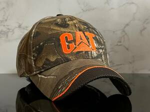 【未使用品】118K クール★Caterpillar キャタピラー CAT 迷彩柄 キャップ 帽子 CAP クールなREALTREE製ウット系迷彩柄材！《FREEサイズ》