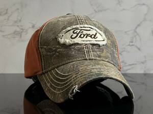 【未使用品】143K クール★Ford フォード キャップ 帽子 CAP ファンにも嬉しいクールな拘りのビンテージ加工のコットン素材《FREEサイズ》