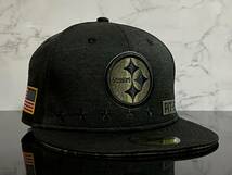 【未使用品】48E★NEW ERA ニューエラ 59FIFTY×NFL ピッツバーグ スティーラーズ Pittsburgh Steelers コラボ キャップ《SIZE 7・55.8㎝》_画像3