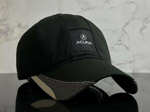 【未使用品】147K★ACURA アキュラ キャップ 帽子 CAP ファンにも嬉しい希少でクールなデザインのブラックのコットン素材！《FREEサイズ》