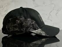【未使用品】43F★Caterpillar CAT キャタピラー 迷彩柄 キャップ 帽子 CAP ブラックのコットン素材にグレーの機械柄刺繍《FREEサイズ》_画像3