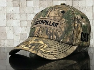 【未使用品】905J★Caterpillar キャタピラー CAT キャップ CAP 帽子 REALTREE製ウット系迷彩柄のDRI・DUCK製コットン素材《FREEサイズ