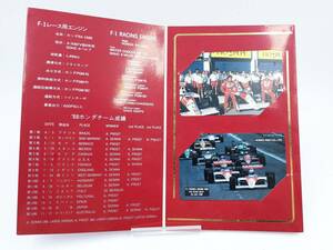 【未使用】F1 HONDA 50度数 テレホンカード 2枚セット 台紙付き☆F-1 レース 車 ホンダ スポーツカー テレカ コレクション