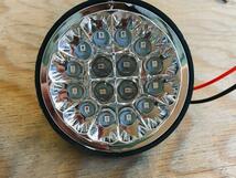 24V　ダイヤカットレンズマーカー 16LED レッド 6個セット_画像3