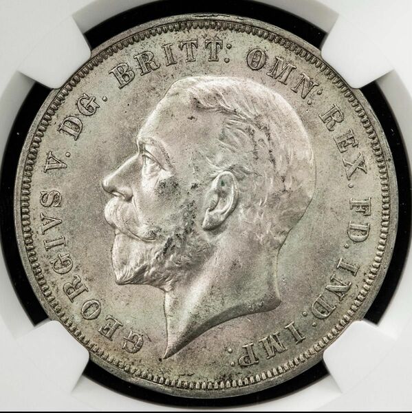 『NGC MS65』イギリスジョージ5世クラウン銀貨(1935年)