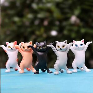 5個セット　ネコ　猫　グッズ　ペン置き　ディスプレイ　フィギュア　置物　フィギア　ディスプレイ　ねこ　キャット　アニマル好き