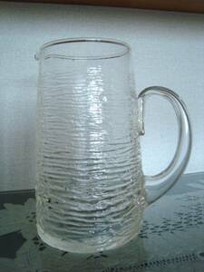 水差し　デカンタ　ウォーターポット　ガラス製（高さ：1８cm）花瓶にも