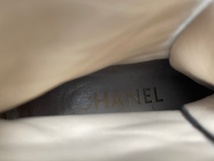 シャネル CHANEL ヴィンテージ ココマーク 編み上げ ショートブーツ ブラック サイズ37(約23.5cm) USED品_画像8