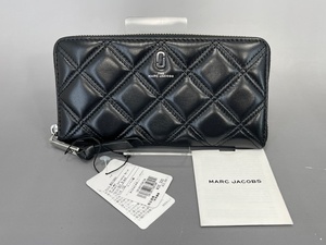 マークジェイコブス MARC JACOBS M0015864 ザ キルテッド ソフト ラウンドジップ 長財布 ブラック 定価税込36300円 新品 未使用品