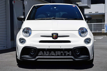 アバルト500/595 シリーズ4 フロントデカール・シルバーホワイト ABARTH_画像2