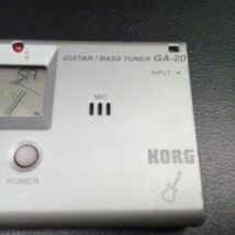 コルグ チューナー KORG ギター ベース GA-20 guitar bass tuner _画像3