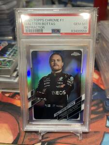 PSA10 2021 Topps Chrome Formula 1 Valtteri Bottas Portrait Refractor ボッタス メルセデス F1 カード