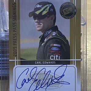 2009 PressPass Racing CARL EDWARDS 直筆サイン カード NASCAR カール エドワース ナスカー オンカード AUTOの画像1