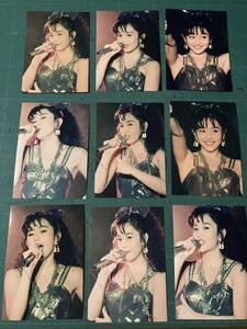 【セール】　浅香唯　写真9枚セット　ラメドレス　肩　ワキ　80年代アイドル 
